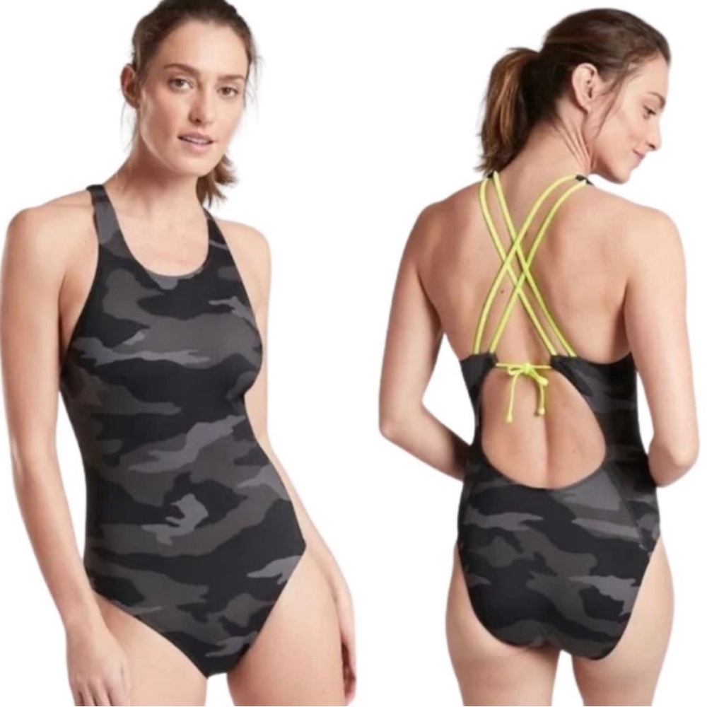 Athleta Swim| Freestyle Camo One Peice Swimsuit